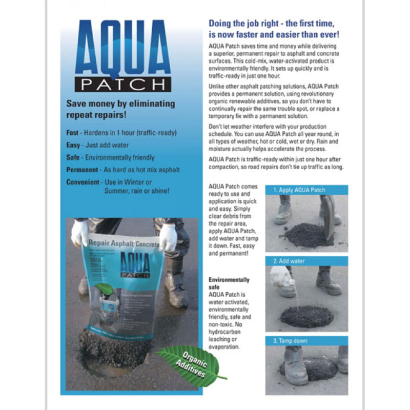AQUA PATCH 瀝青地補 路面緊急維修